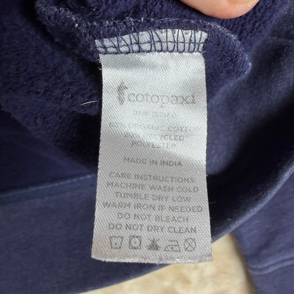 Cotopaxi Womens Crewneck Sweatshirt Navy Blue Llama Logo Organic Blend Size M - Picture 5 of 12